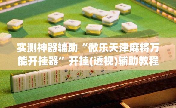 实测神器辅助“微乐天津麻将万能开挂器”开挂(透视)辅助教程