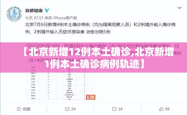 【北京新增12例本土确诊,北京新增1例本土确诊病例轨迹】