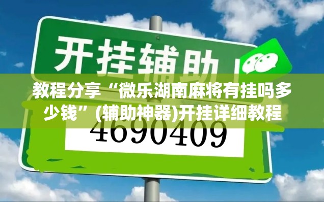 教程分享“微乐湖南麻将有挂吗多少钱”(辅助神器)开挂详细教程