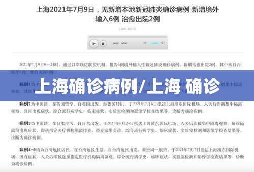 上海确诊病例/上海 确诊