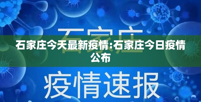 石家庄今天最新疫情:石家庄今日疫情公布