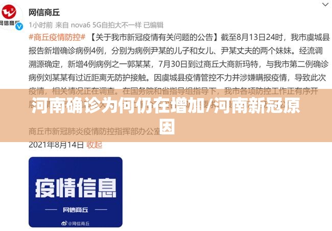 河南确诊为何仍在增加/河南新冠原因