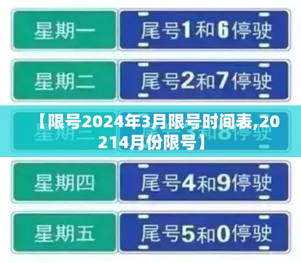 【限号2024年3月限号时间表,20214月份限号】