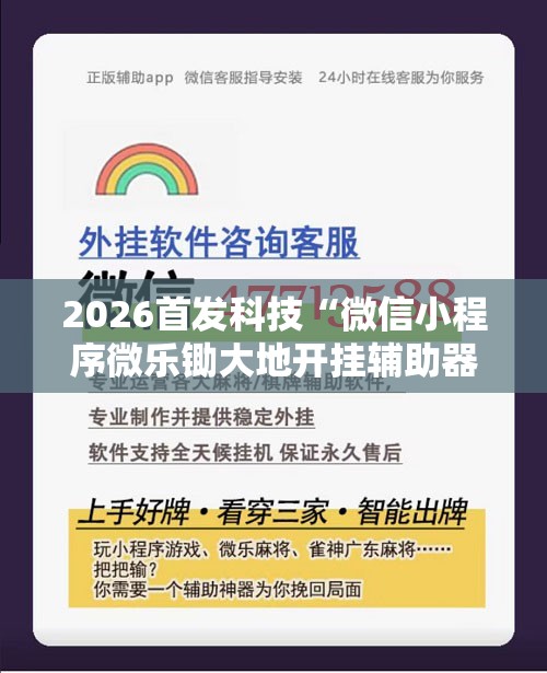 2026首发科技“微信小程序微乐锄大地开挂辅助器通用版”细辅助教程分享