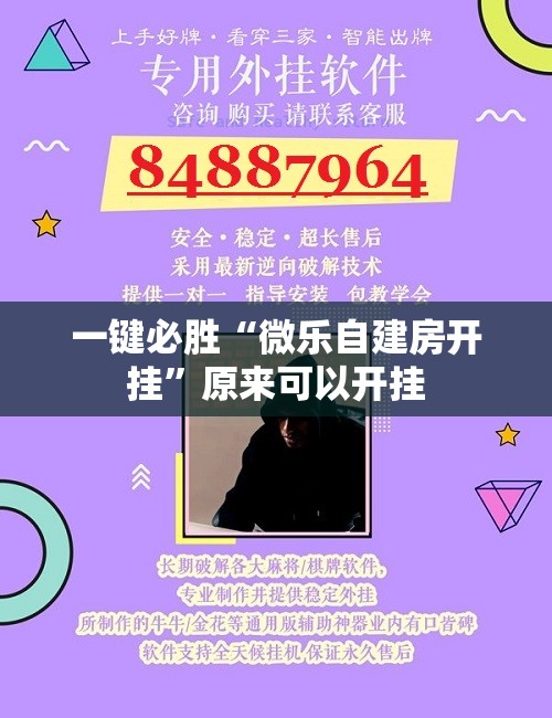 一键必胜“微乐自建房开挂”原来可以开挂
