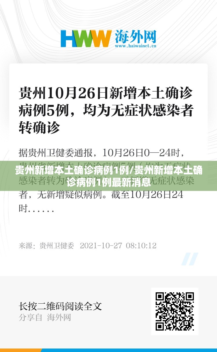 贵州新增本土确诊病例1例/贵州新增本土确诊病例1例最新消息