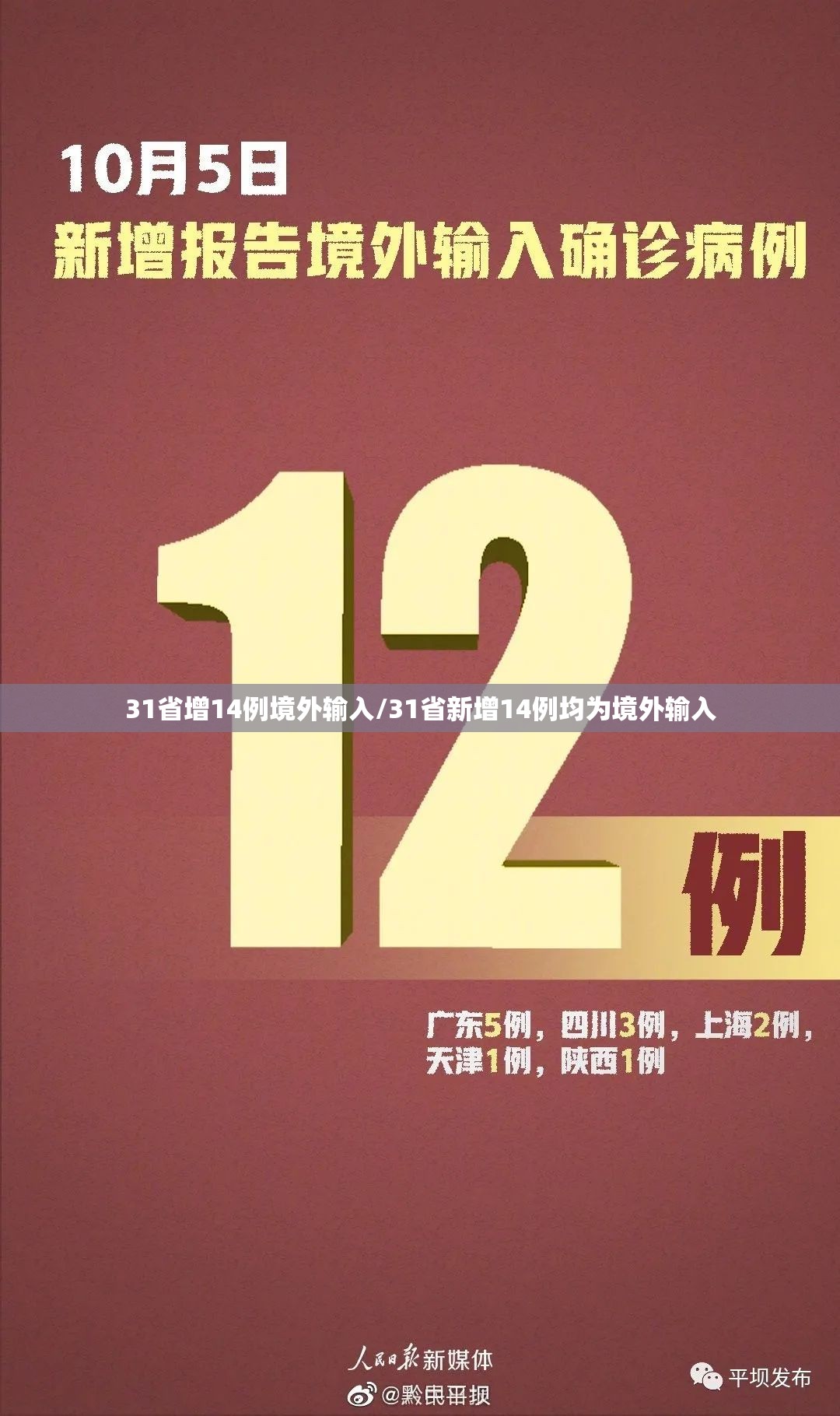 31省增14例境外输入/31省新增14例均为境外输入