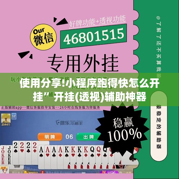 使用分享!小程序跑得快怎么开挂”开挂(透视)辅助神器