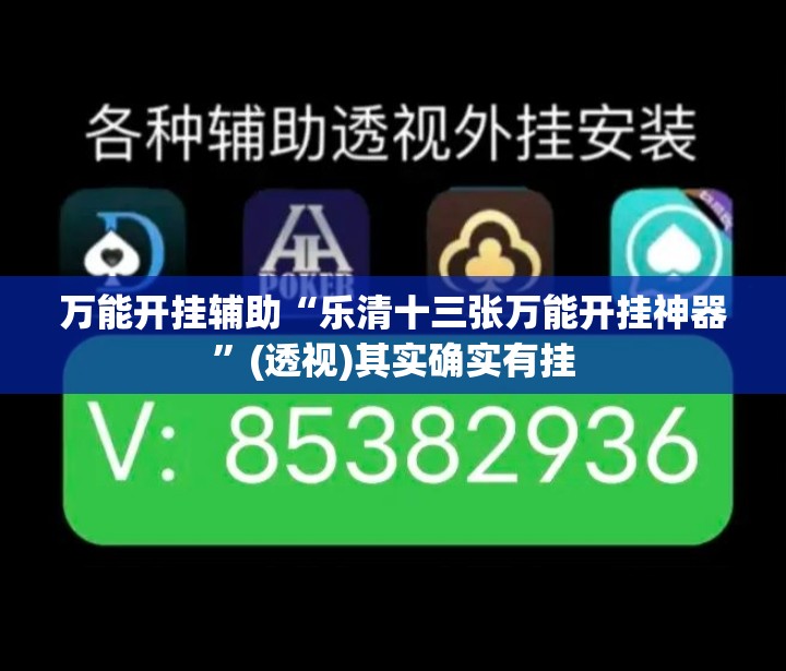 万能开挂辅助“乐清十三张万能开挂神器	”(透视)其实确实有挂