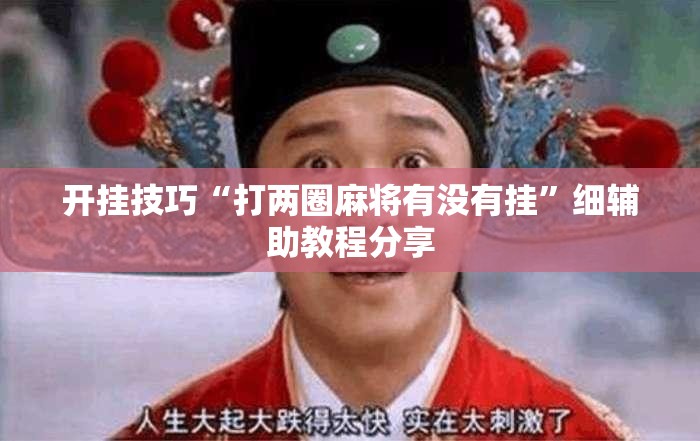 开挂技巧“打两圈麻将有没有挂”细辅助教程分享