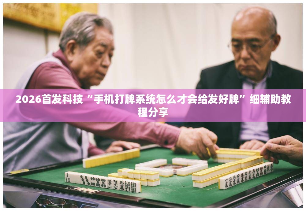 2026首发科技“手机打牌系统怎么才会给发好牌”细辅助教程分享