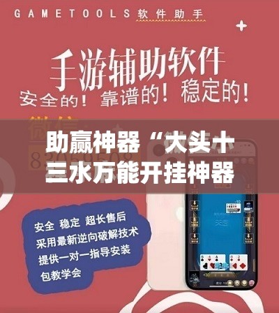 助赢神器“大头十三水万能开挂神器”(免费)开挂辅助教学(最新辅助开挂教程)