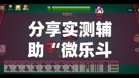 分享实测辅助“微乐斗地主小程序透视下载	”其实确实有挂
