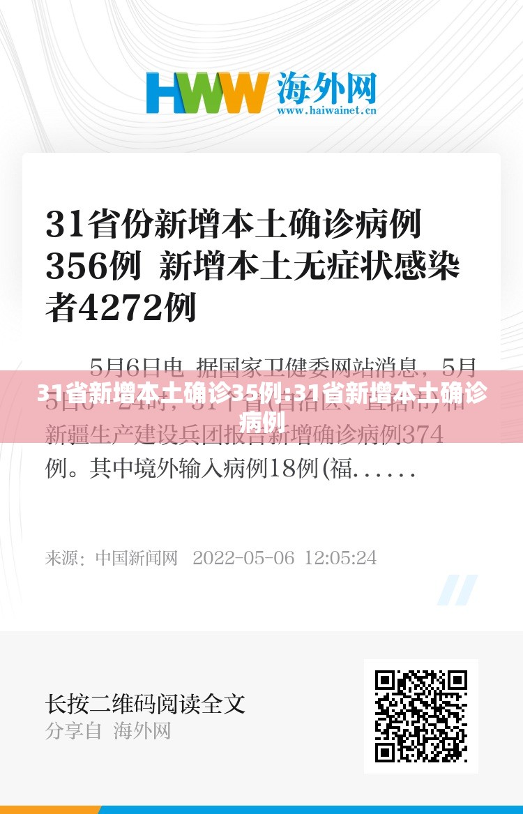 31省新增本土确诊35例:31省新增本土确诊病例 31省新增本土确诊35例:31省新增本土确诊病例