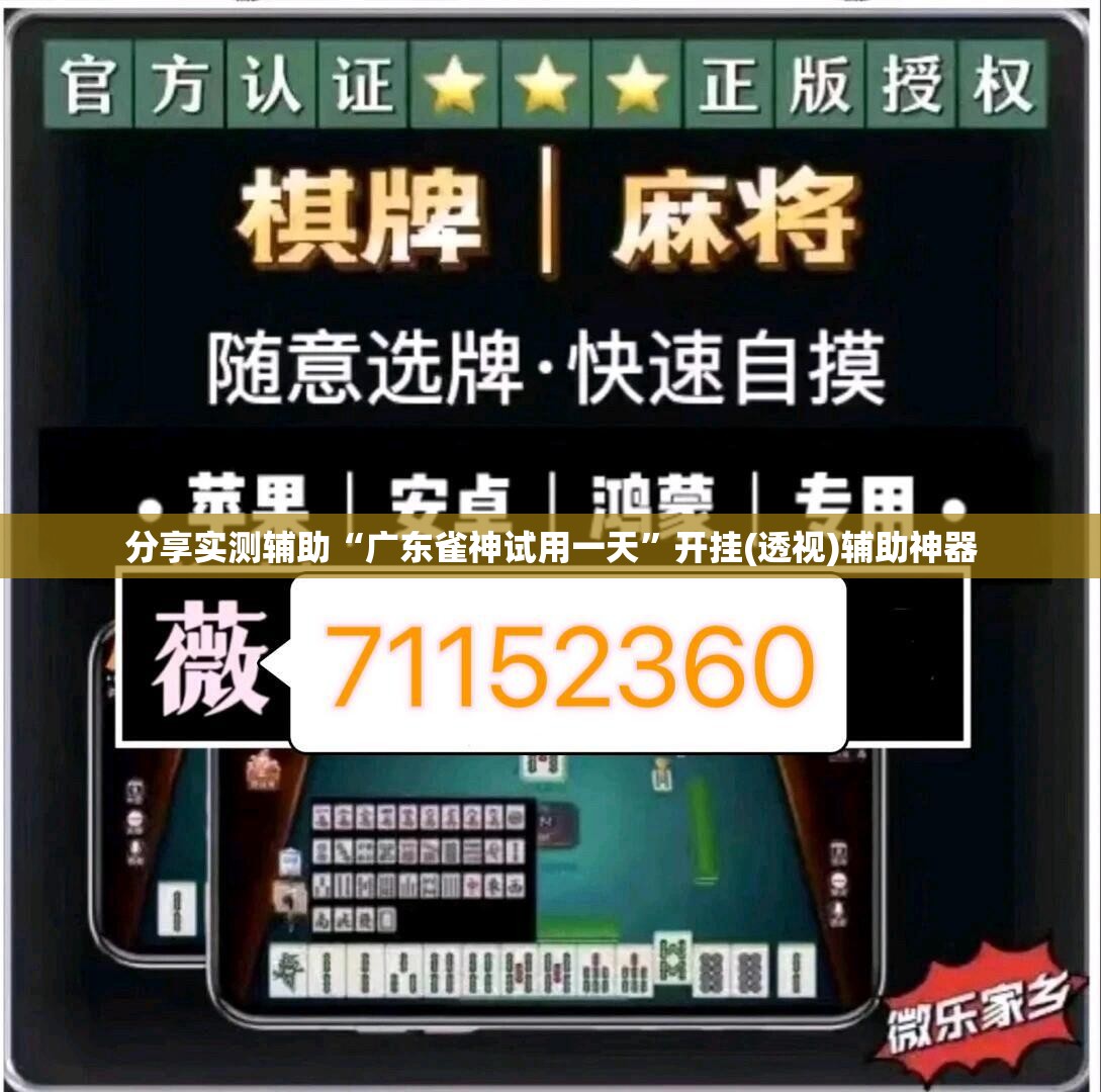 分享实测辅助“广东雀神试用一天”开挂(透视)辅助神器
