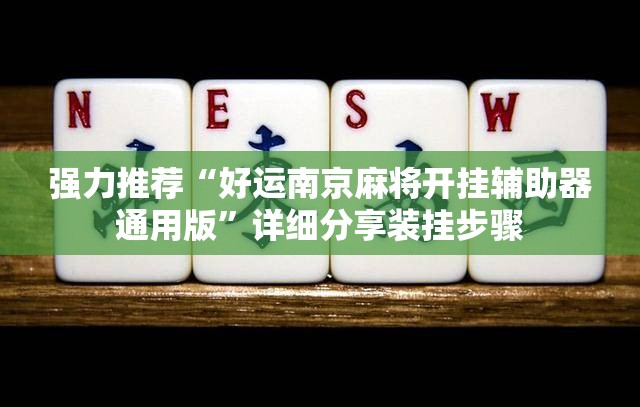 强力推荐“好运南京麻将开挂辅助器通用版”详细分享装挂步骤