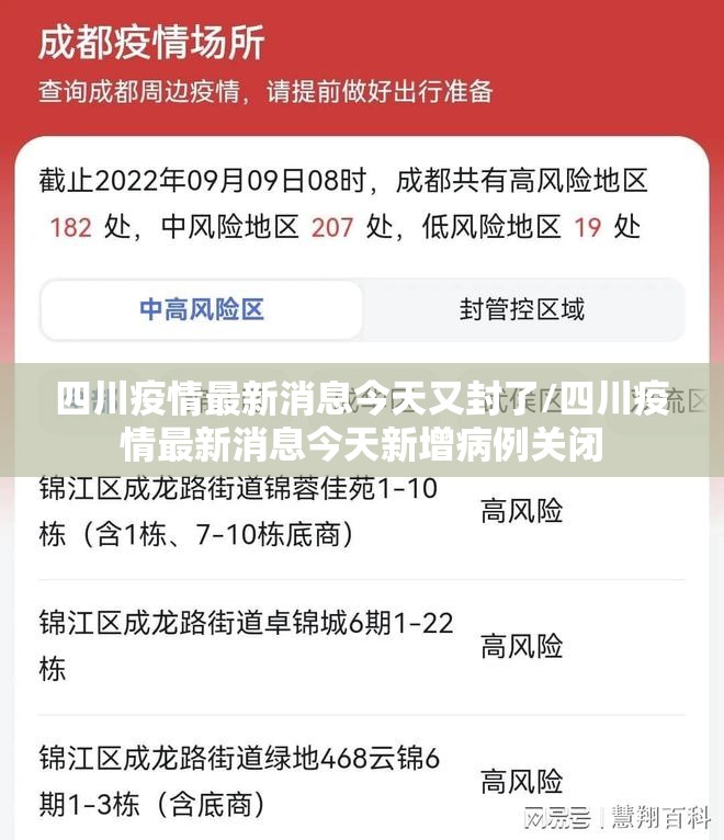 四川疫情最新消息今天又封了/四川疫情最新消息今天新增病例关闭 四川疫情最新消息今天又封了/四川疫情最新消息今天新增病例关闭