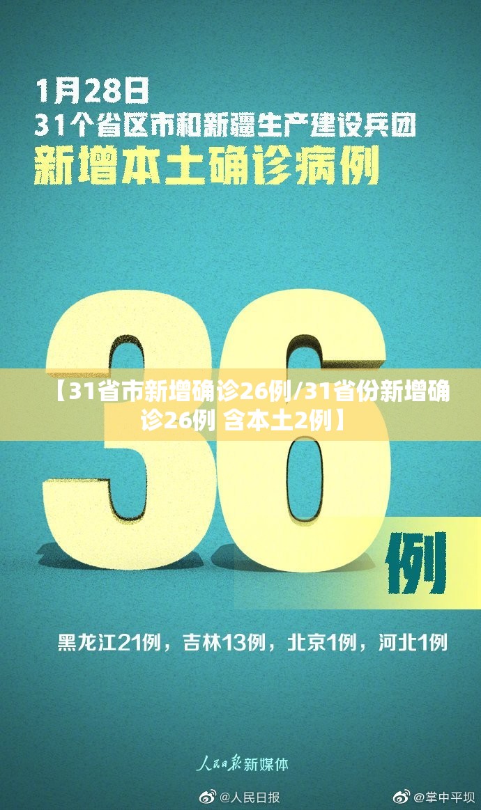 【31省市新增确诊26例/31省份新增确诊26例 含本土2例】