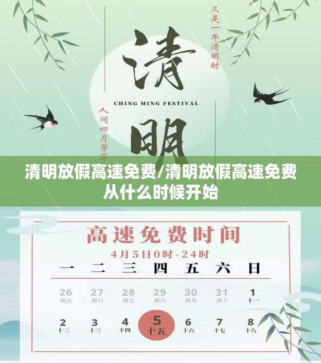 清明放假高速免费/清明放假高速免费从什么时候开始 清明放假高速免费/清明放假高速免费从什么时候开始