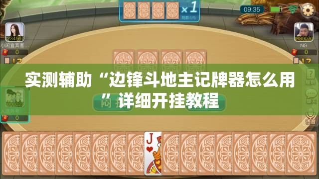实测辅助“边锋斗地主记牌器怎么用	”详细开挂教程