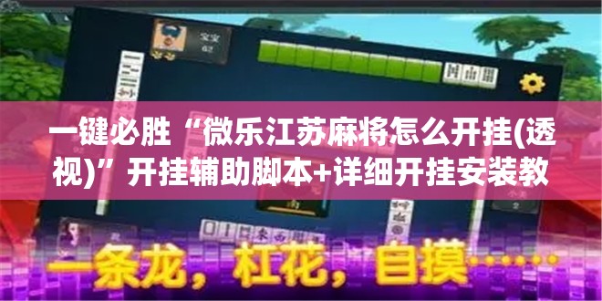 一键必胜“微乐江苏麻将怎么开挂(透视)”开挂辅助脚本+详细开挂安装教程