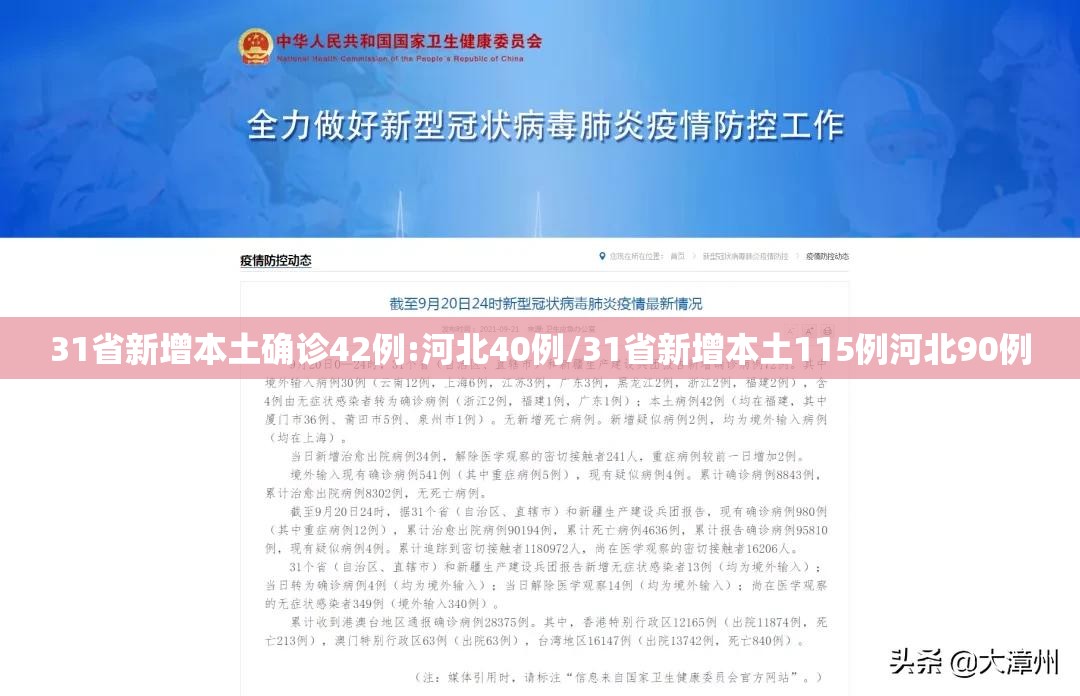 31省新增本土确诊42例:河北40例/31省新增本土115例河北90例 31省新增本土确诊42例:河北40例/31省新增本土115例河北90例