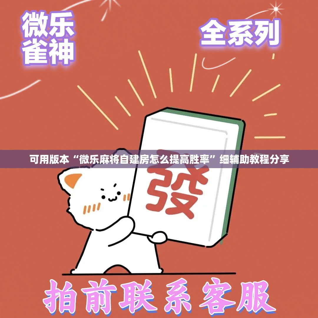可用版本“微乐麻将自建房怎么提高胜率”细辅助教程分享
