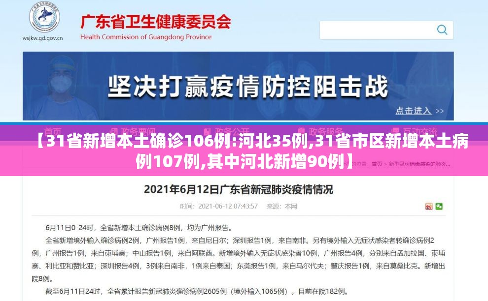 【31省新增本土确诊106例:河北35例,31省市区新增本土病例107例,其中河北新增90例】 【31省新增本土确诊106例:河北35例,31省市区新增本土病例107例,其中河北新增90例】