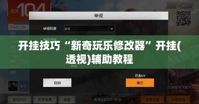 开挂技巧“新奇玩乐修改器”开挂(透视)辅助教程