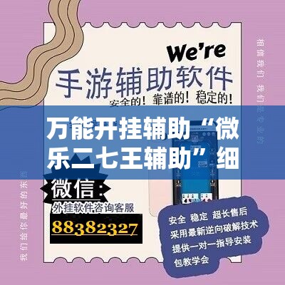 万能开挂辅助“微乐二七王辅助”细辅助教程分享
