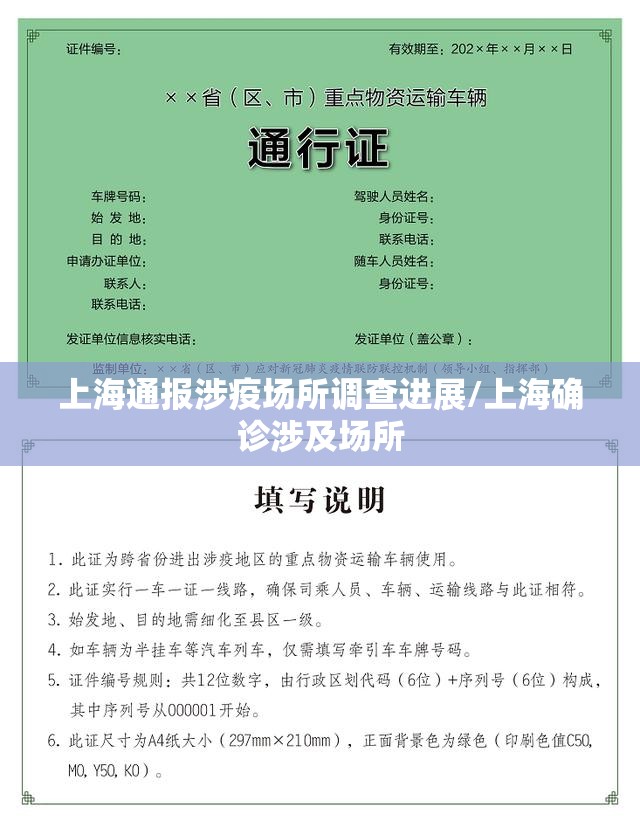 上海通报涉疫场所调查进展/上海确诊涉及场所 上海通报涉疫场所调查进展/上海确诊涉及场所