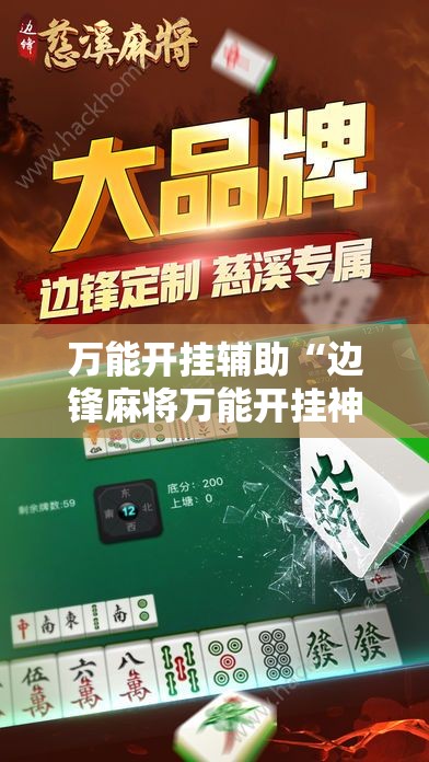万能开挂辅助“边锋麻将万能开挂神器”2026开挂教程步骤