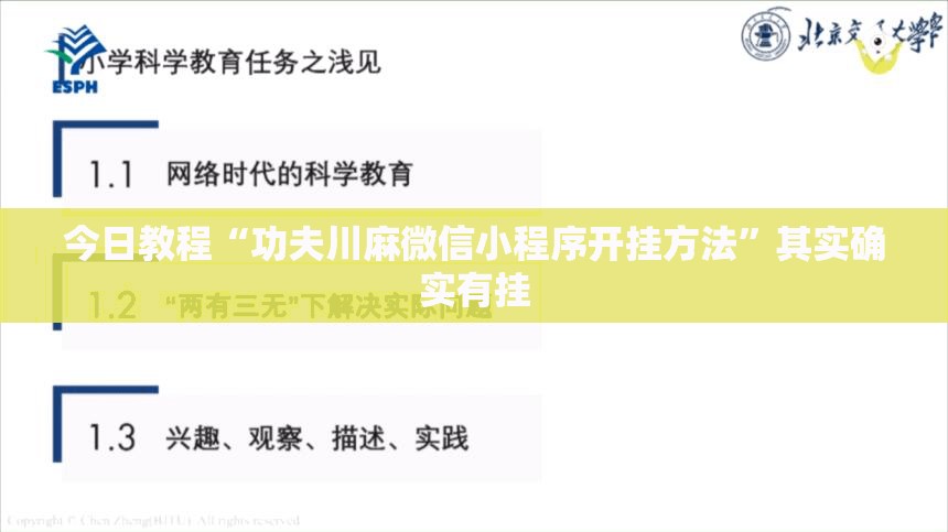 今日教程“功夫川麻微信小程序开挂方法”其实确实有挂