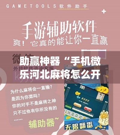 助赢神器“手机微乐河北麻将怎么开挂”(辅助神器)开挂详细教程