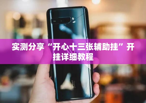 实测分享“开心十三张辅助挂”开挂详细教程