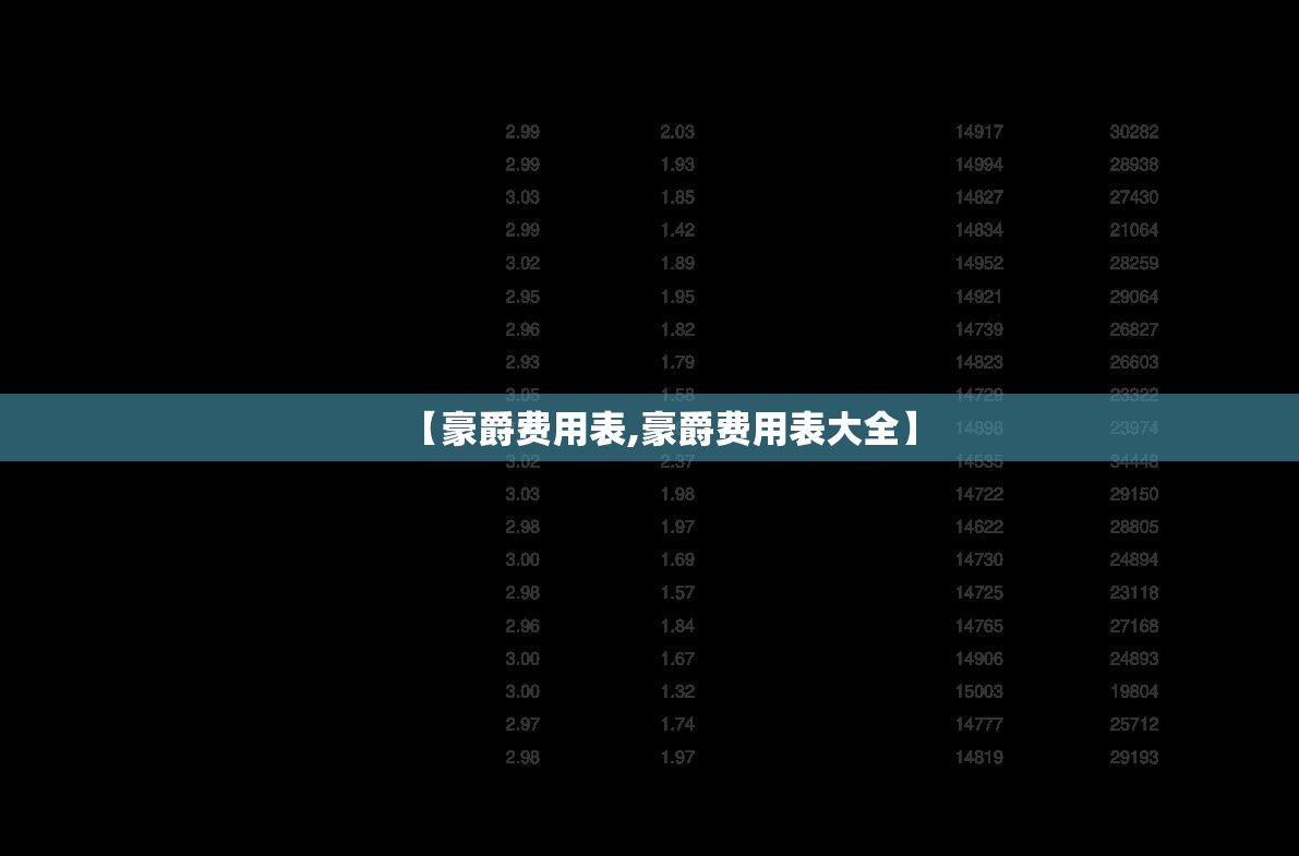 【豪爵费用表,豪爵费用表大全】 【豪爵费用表,豪爵费用表大全】