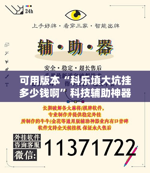 可用版本“科乐填大坑挂多少钱啊	”科技辅助神器手机版