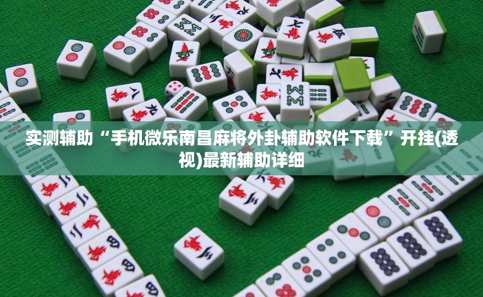 实测辅助“手机微乐南昌麻将外卦辅助软件下载”开挂(透视)最新辅助详细