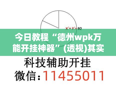 今日教程“德州wpk万能开挂神器”(透视)其实确实有挂