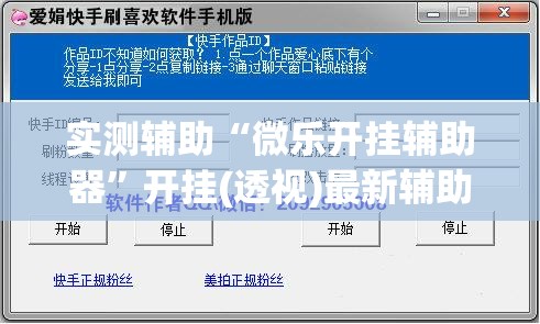 实测辅助“微乐开挂辅助器	”开挂(透视)最新辅助详细
