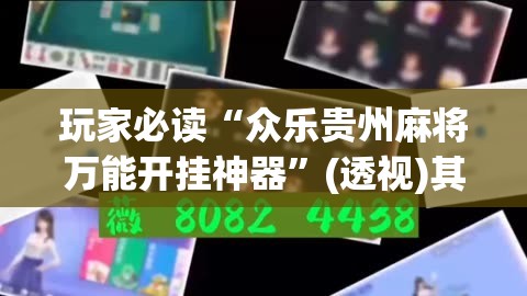 玩家必读“众乐贵州麻将万能开挂神器”(透视)其实确实有挂