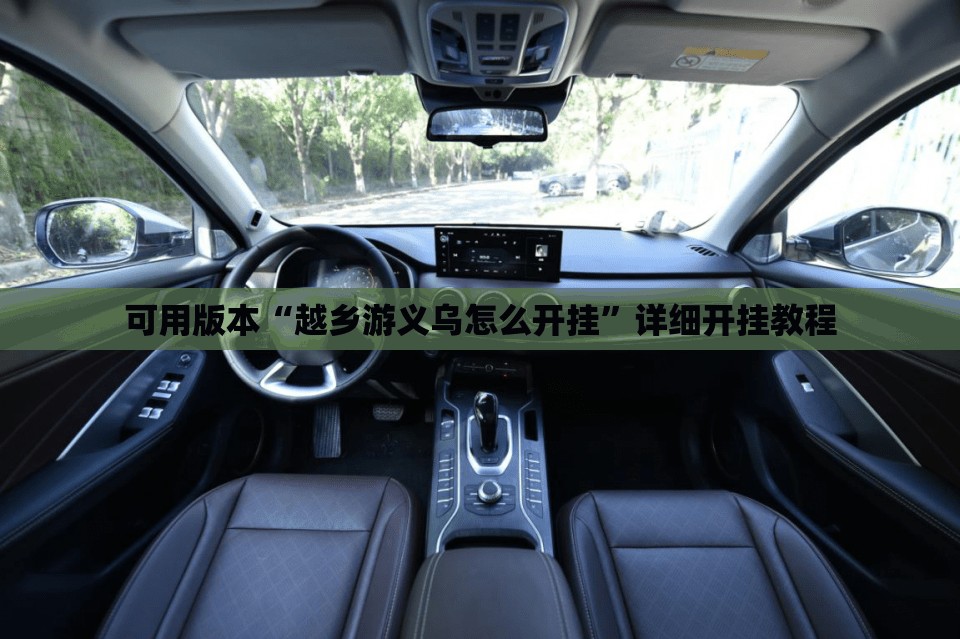 可用版本“越乡游义乌怎么开挂	”详细开挂教程