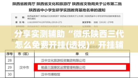 分享实测辅助“微乐陕西三代怎么免费开挂(透视)”开挂辅助脚本+详细开挂安装教程
