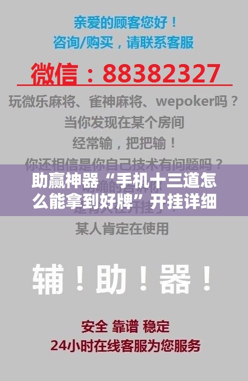 助赢神器“手机十三道怎么能拿到好牌	”开挂详细教程