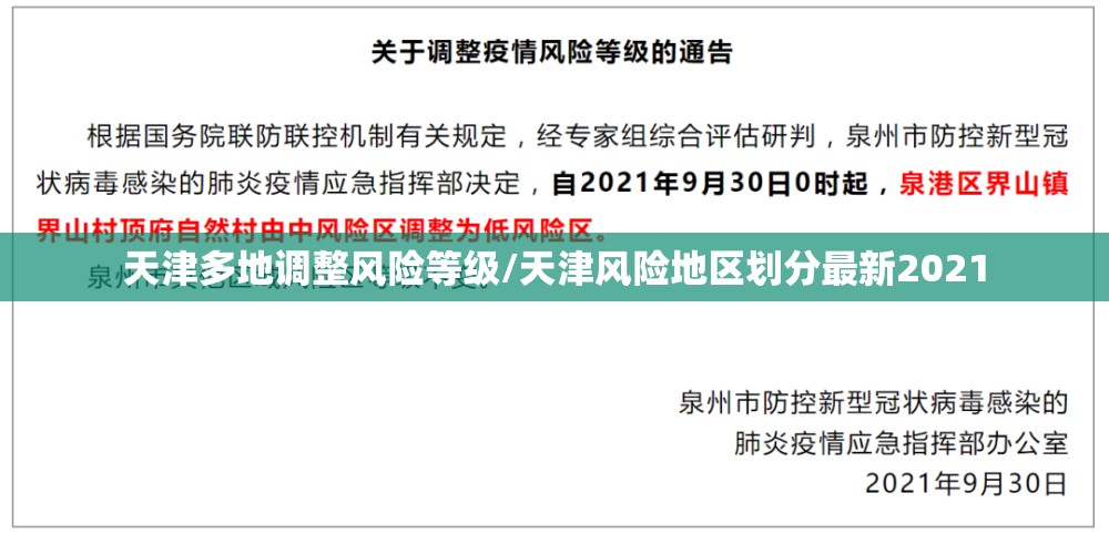天津多地调整风险等级/天津风险地区划分最新2021 天津多地调整风险等级/天津风险地区划分最新2021