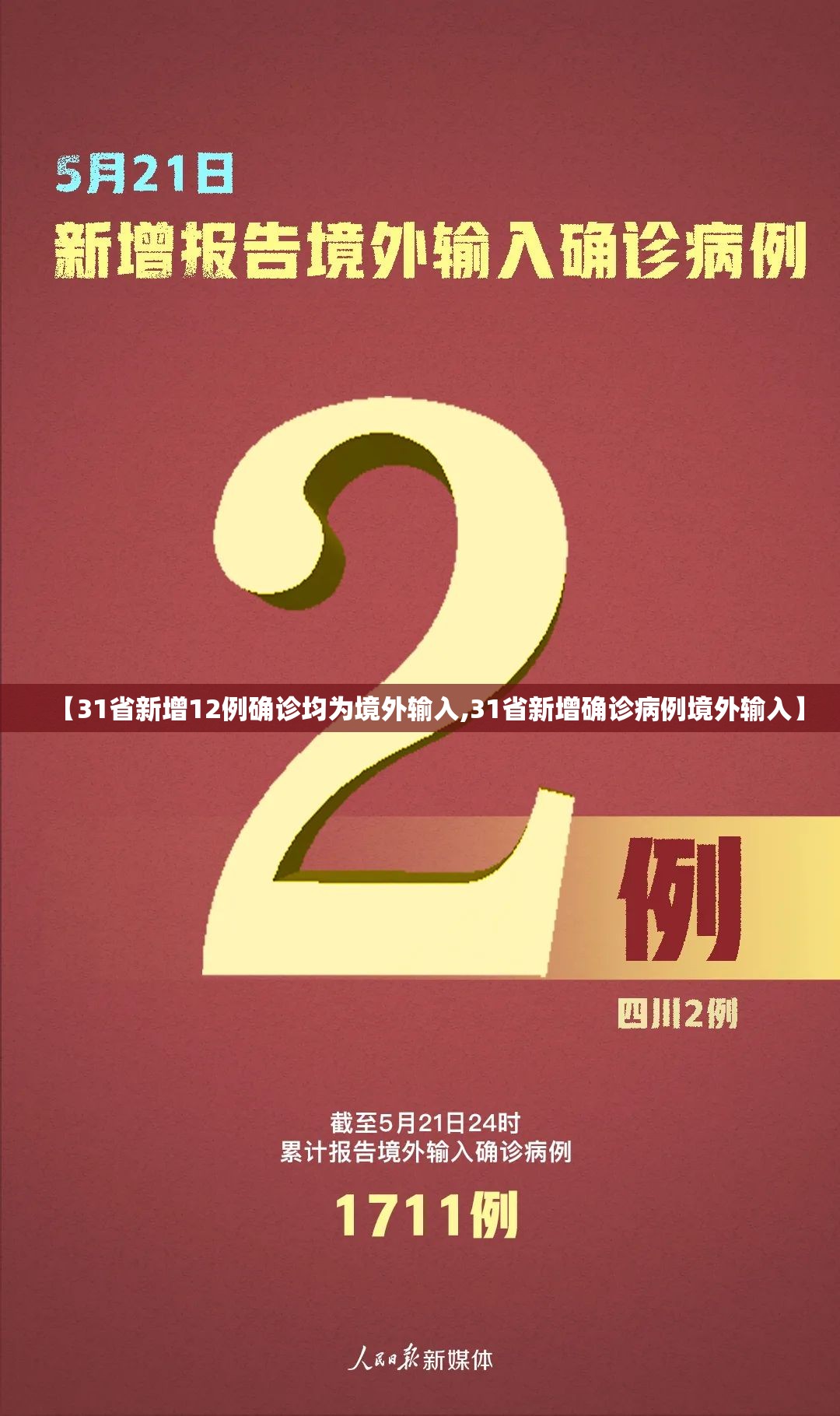 【31省新增12例确诊均为境外输入,31省新增确诊病例境外输入】 【31省新增12例确诊均为境外输入,31省新增确诊病例境外输入】