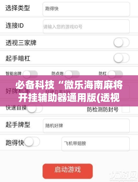 必备科技“微乐海南麻将开挂辅助器通用版(透视)	”开挂辅助脚本+详细开挂安装教程