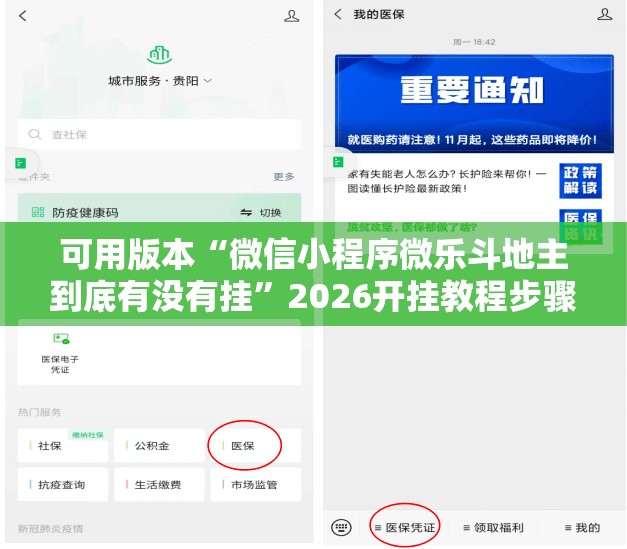 可用版本“微信小程序微乐斗地主到底有没有挂”2026开挂教程步骤