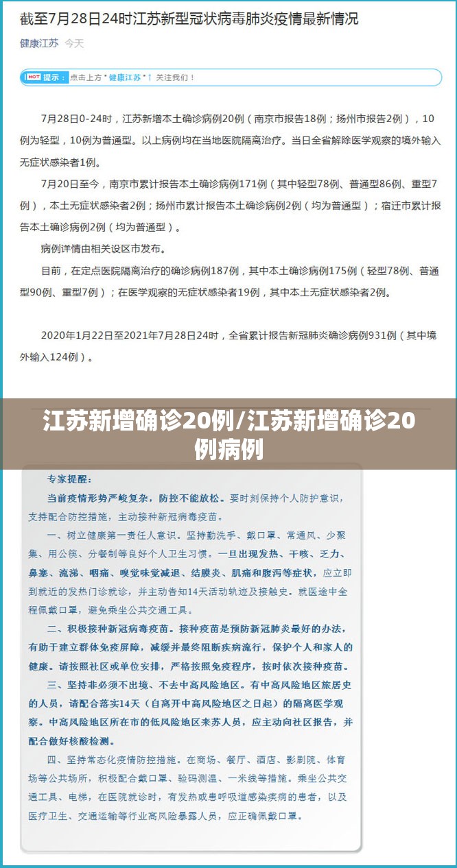 江苏新增确诊20例/江苏新增确诊20例病例 江苏新增确诊20例/江苏新增确诊20例病例