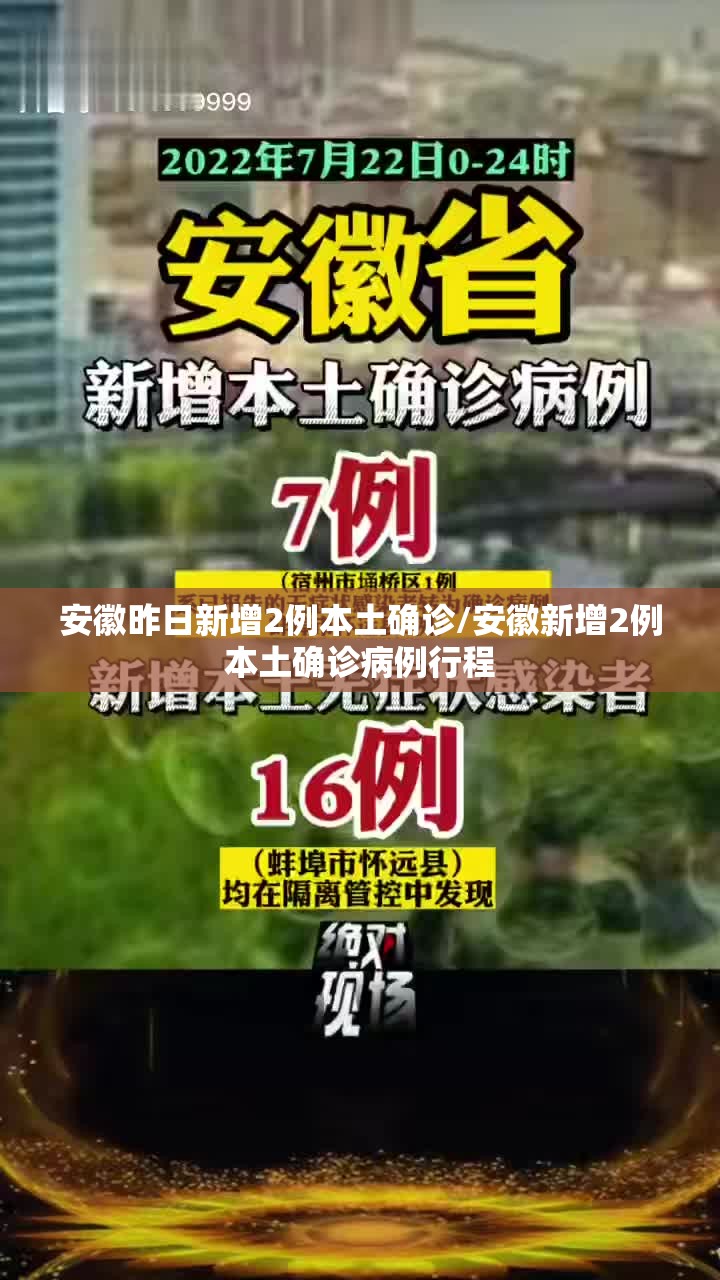 安徽昨日新增2例本土确诊/安徽新增2例本土确诊病例行程